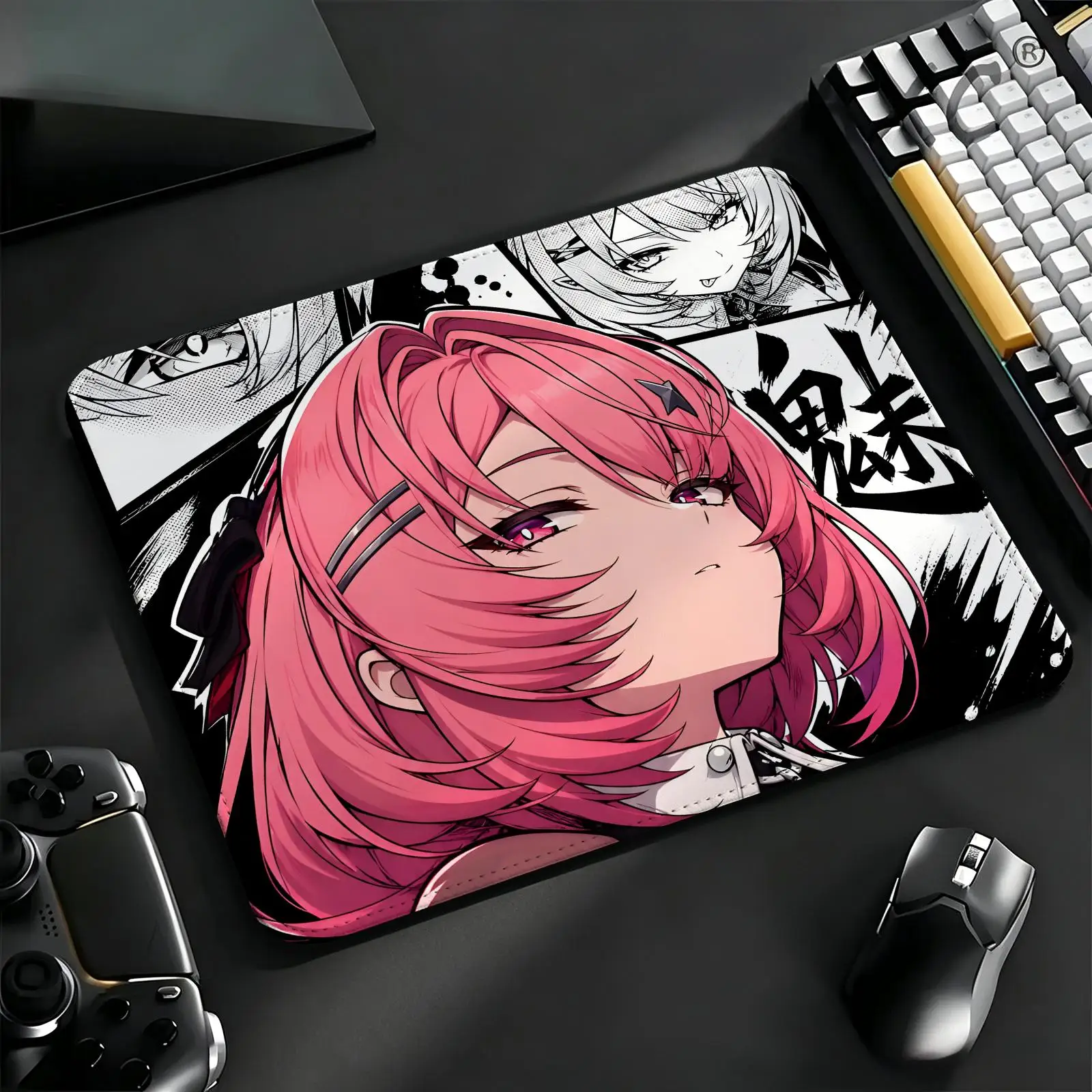 Compact Gaming Mat Reinforced Stitched Border, Portable Laptop Desk Pad for Office & E-sports Zenless Zone Zero Remielle Dan