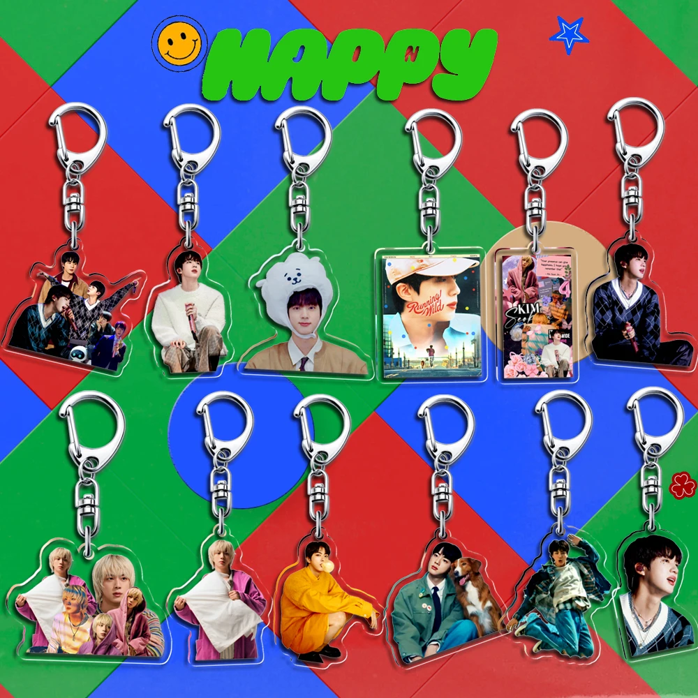 5CM Acrylic Kpop Keychain HAPPY I\'ll Be There Customized Key Ring SHOWCASE SPECIAL STAGE Funs Gift Accessories Merch