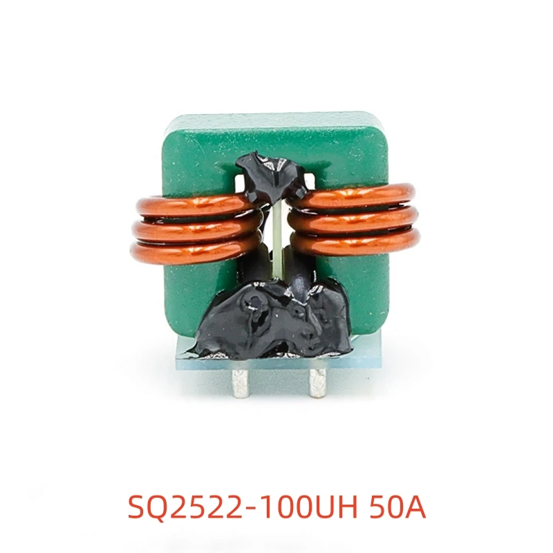 1pcs High Current Common Mode Common Mode Inductor Sq2522-100uh50a High Power Plug-in Magnetic Ring Filter Inductor Coil