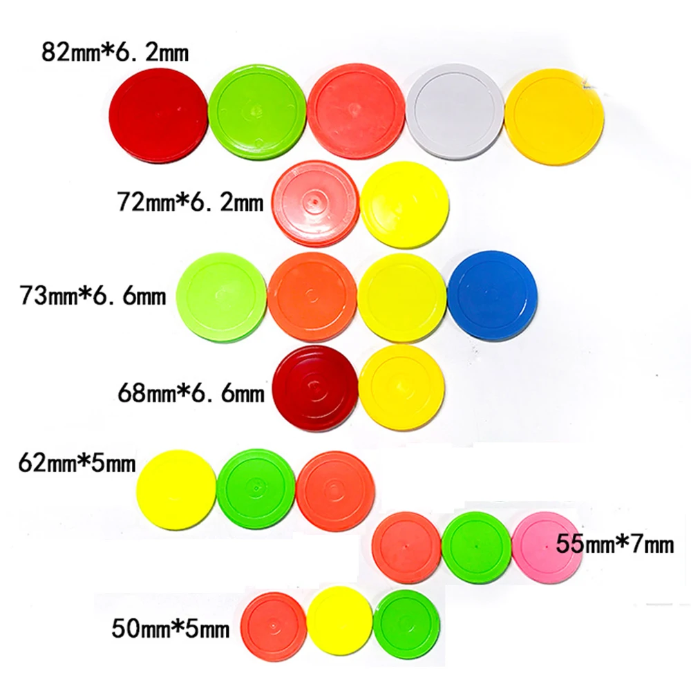 55mm 68mm 73mm 80mm máquina de jogo interior torta de hóquei motorista rotativo ar bolo plástico pshter