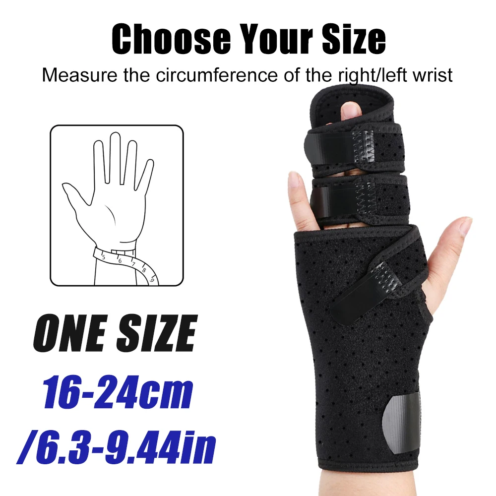 1pc Trigger Finger Splint Support Two/Three Fingers, Broken Finger Brace Wist Immobilizer Help Broken Finger, Sprains