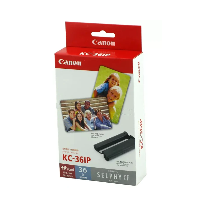 Original KC-36IP Selphy Photo Printer For Canon CP910 CP1000 CP1200 CP1300 CP1500 3 Inches 54×86mm Sublimation Photo Paper