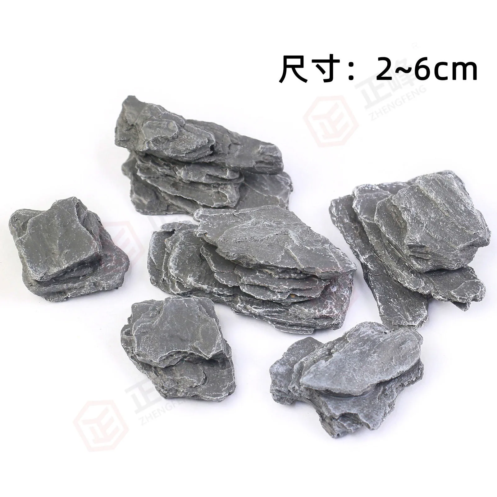 Simulated Slate Rockery Stone Miniature Layered Rock Scenery Diorama Cliff Mountain Stone for Scale Military Train Village Micro