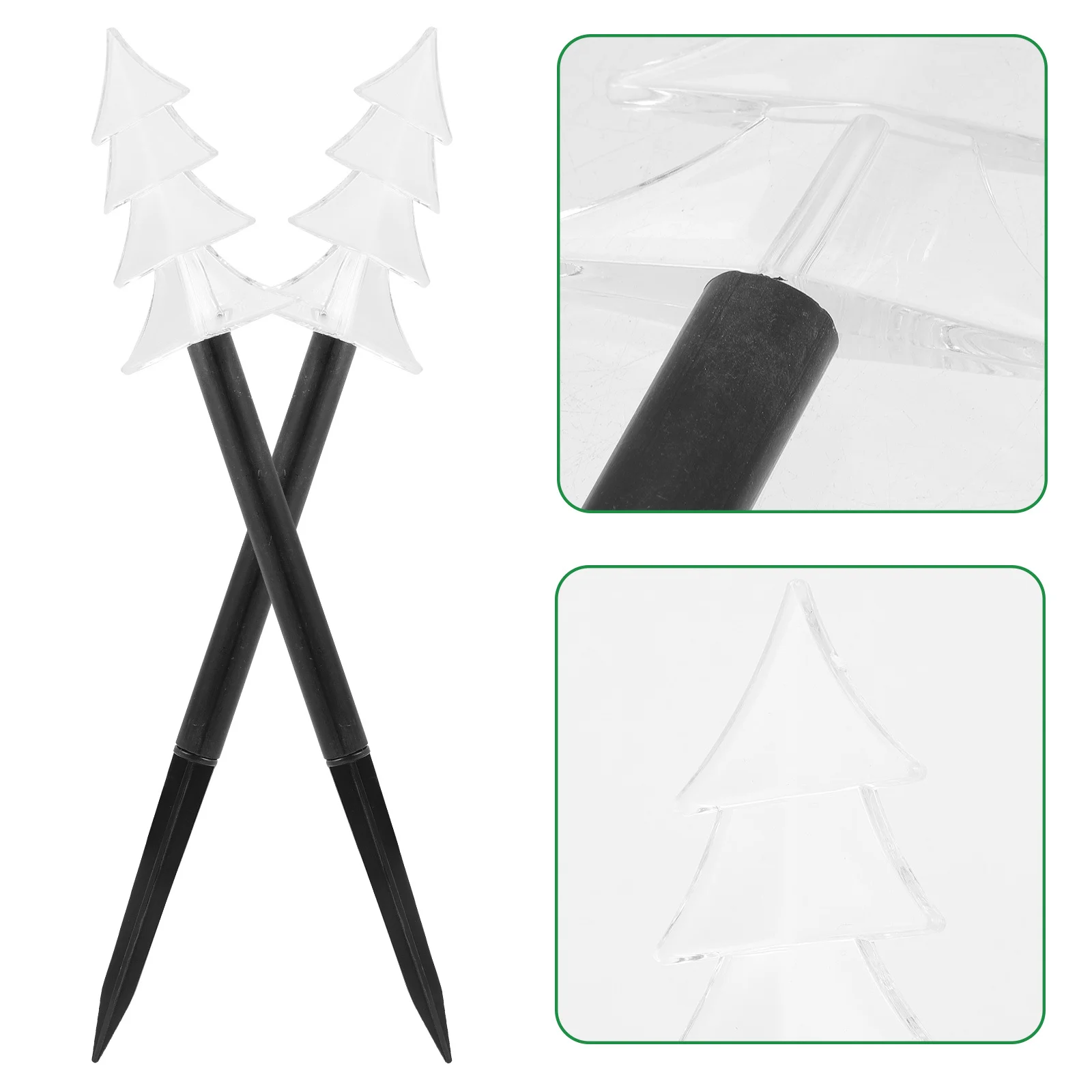 

5 Pcs Garden Decor Solar Lights Creative Decors Holiday Lamp Accessories Christmas Decorations