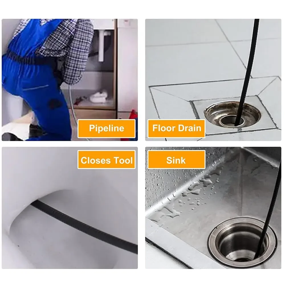 Stainless Steel Sewer Drain Pipe Jetter Cleaning Nozzle For G 1/4 High Pressure Washer Hose image 4