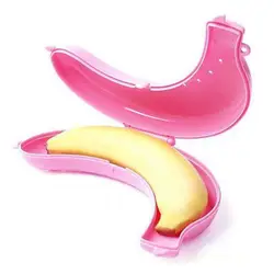 Travel Banana Flexible Keep Fresh Plastic Picnic Fruit Banana Storage Case Kitchen Tools