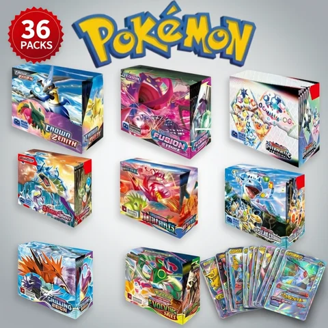 Fun 360Pcs Pokemon Card TCG Scarlet&Violet Prismatic Evolutions 151 Prism 36 Pack Pokemon Booster Box Collectible Tradiner Card