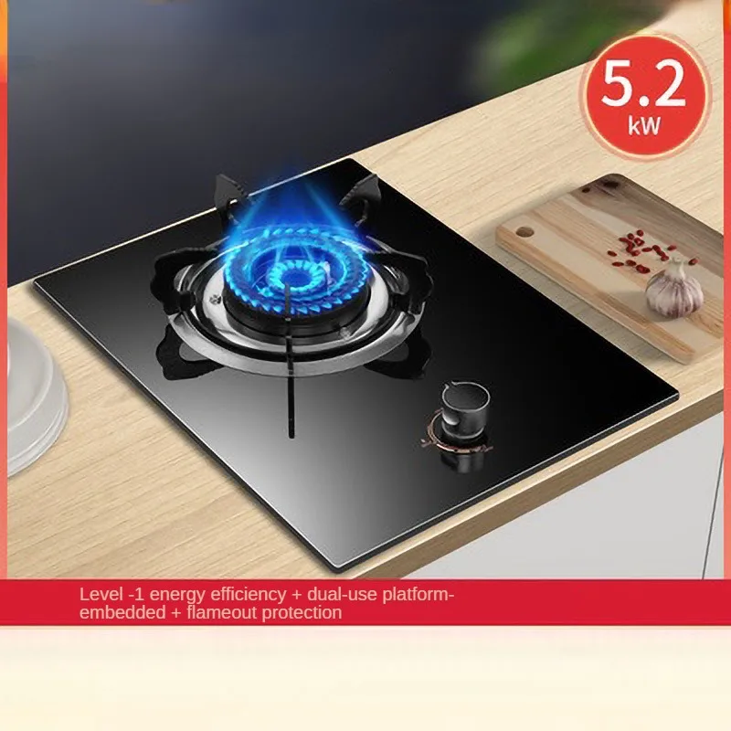 Gas Stove Single Furnace Fierce Fire Stove Household Kitchenware Desktop Embedded Pipeline Natural Gas Filling Liquefied Gas