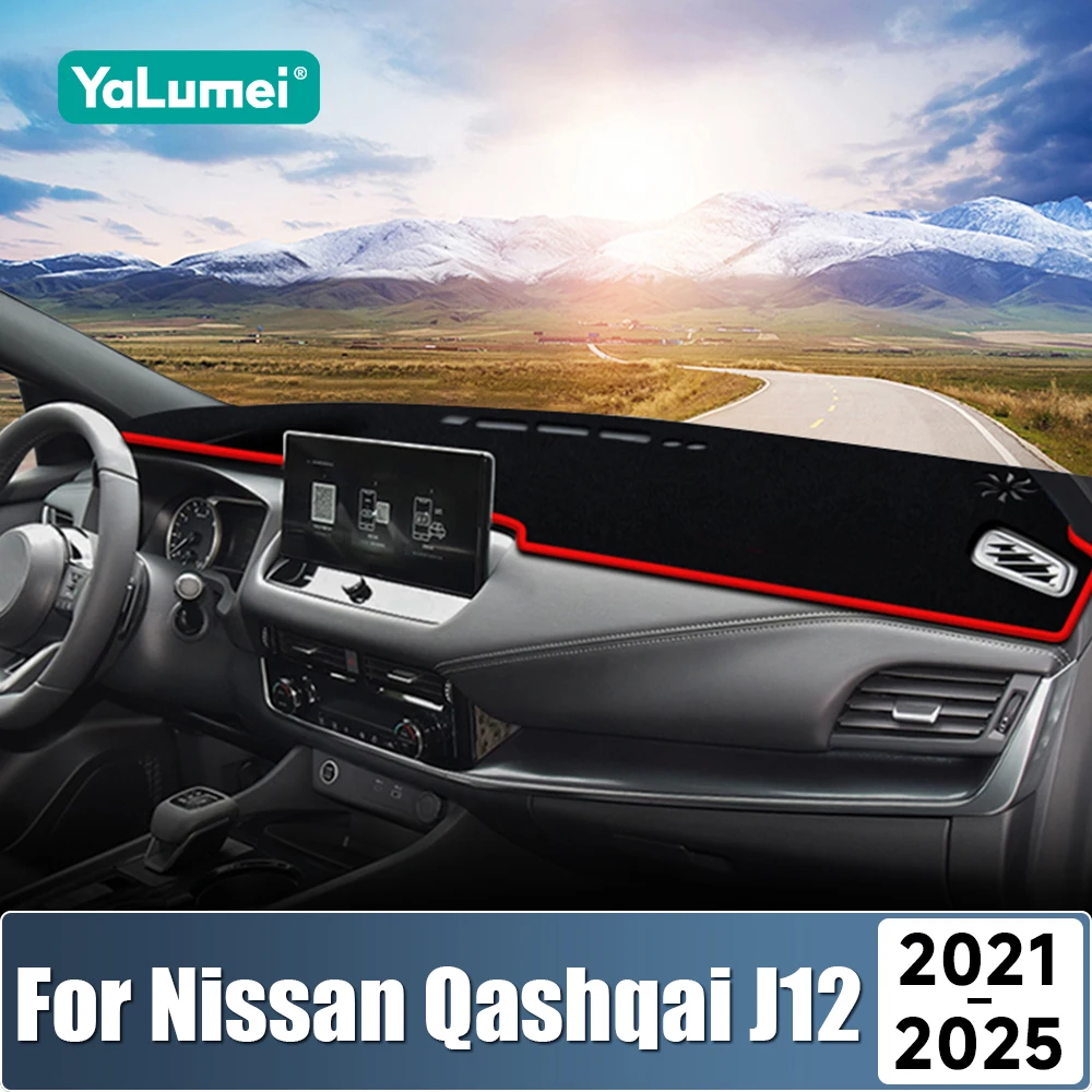 Für Nissan Qashqai J12 2021 2022 2023 2024 2025 Armaturenbrett-Abdeckung Instrumententafel-Teppiche Sonnenschutz-Matten Lichtschutz-Matte
