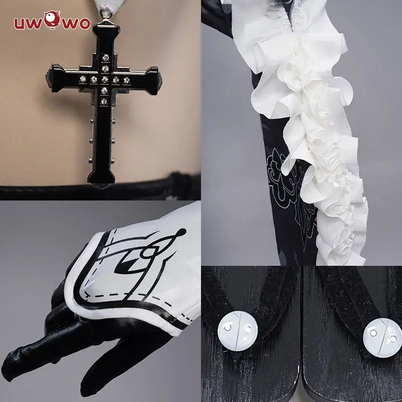 Uwowo Neil Mechanical Era 2B Sexy Dress White Sister Maid Dress Lorita Cosplay Costume Girl Sexy Clothing