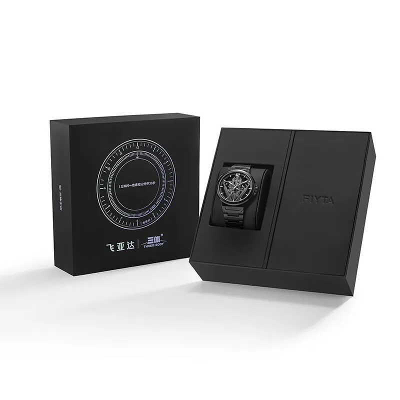 ساعات ميكانيكية أوتوماتيكية من Fiyta للرجال، ساعات رياضية خارجية مقاومة للماء بطول 100 متر من الفولاذ المقاوم للصدأ