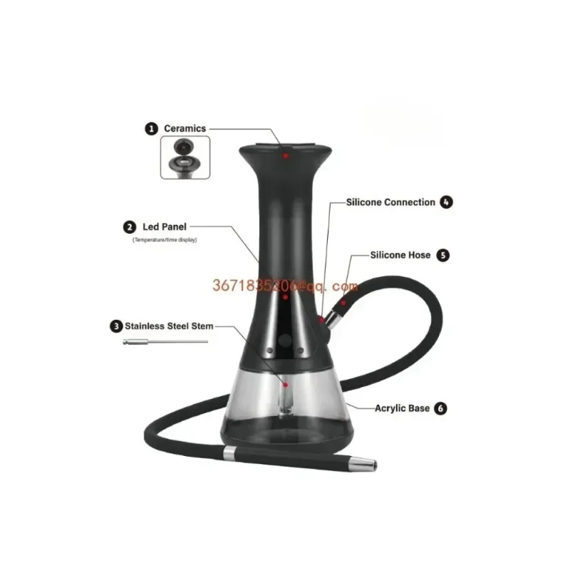 For charcoal-free ooka hookah electronic hookah accessories