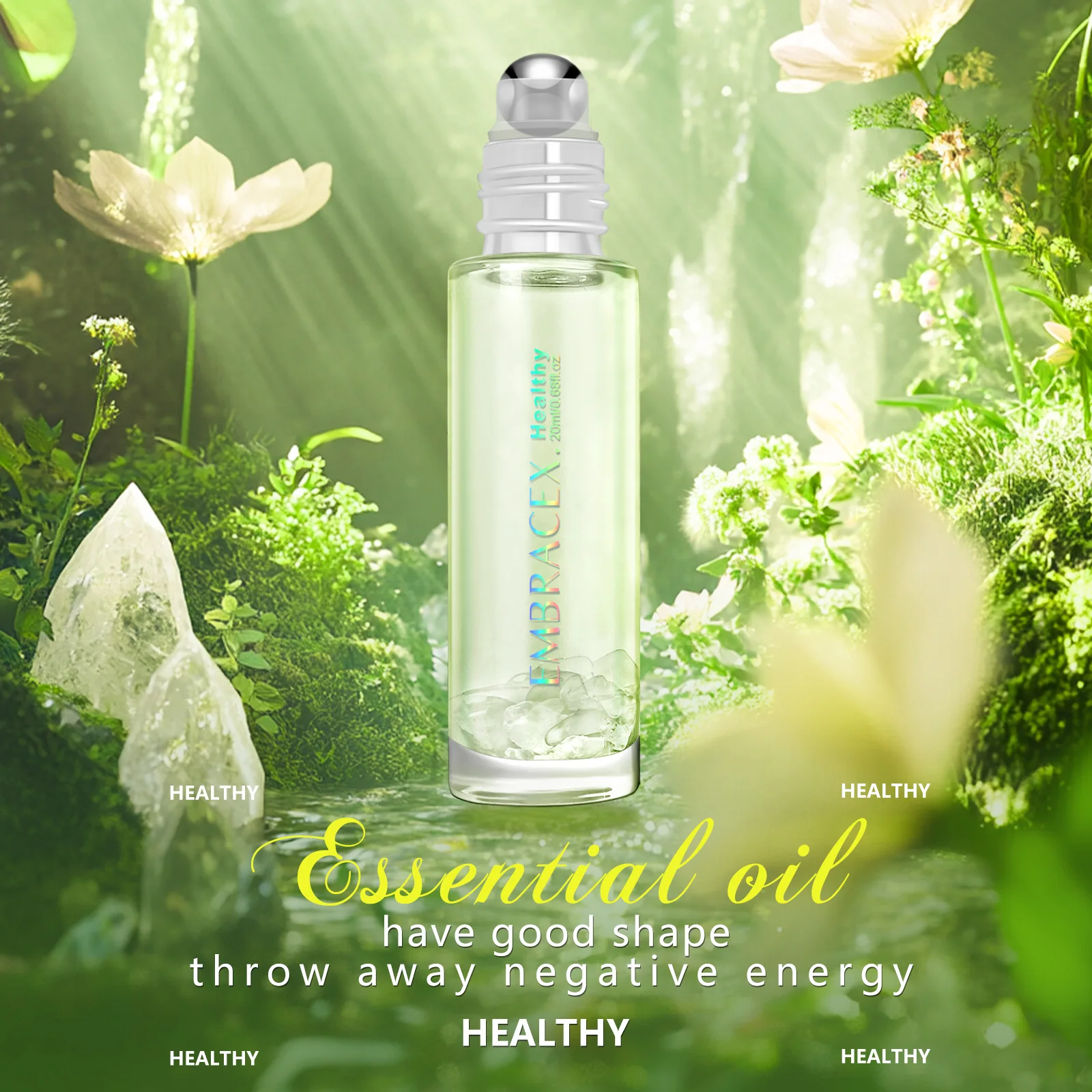 20ml Healthy Fragrance Oils Roller ball Long lasting Scent Travel Size Air Freshening For Car or Car Gifts Suitable