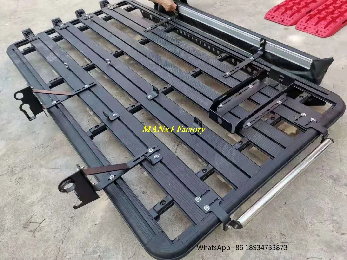 Portapacchi piatto in lega di alluminio MANx4 per Range Rover L322 02-12