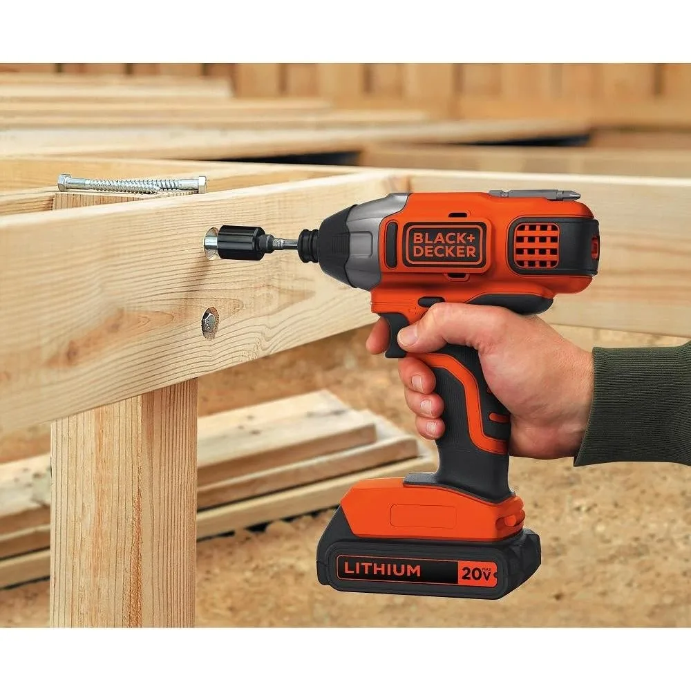 Bdinf20c 20V Lithium Draadloze Multifunctionele Inflator (Alleen Gereedschap) Met Zwart + Decker Bdci20c 20V Max Lithium Impact Driver