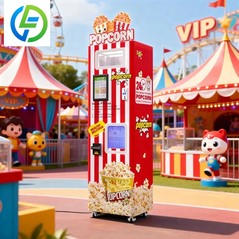 Customized Automatic Industrial Sweet Popcorn Machine New Condition Snack Food Vending Machine Pop Corn Machine for Sale