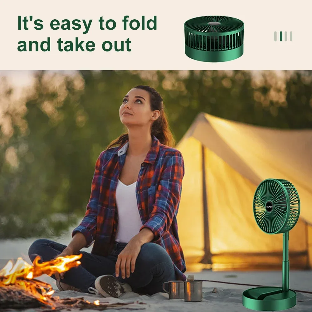 데스크탑 USB 팬 접이식 개폐식 USB 충전 팬 사무실 데스크탑 기숙사 홈 미니 전기 팬용 휴대용 음소거 팬