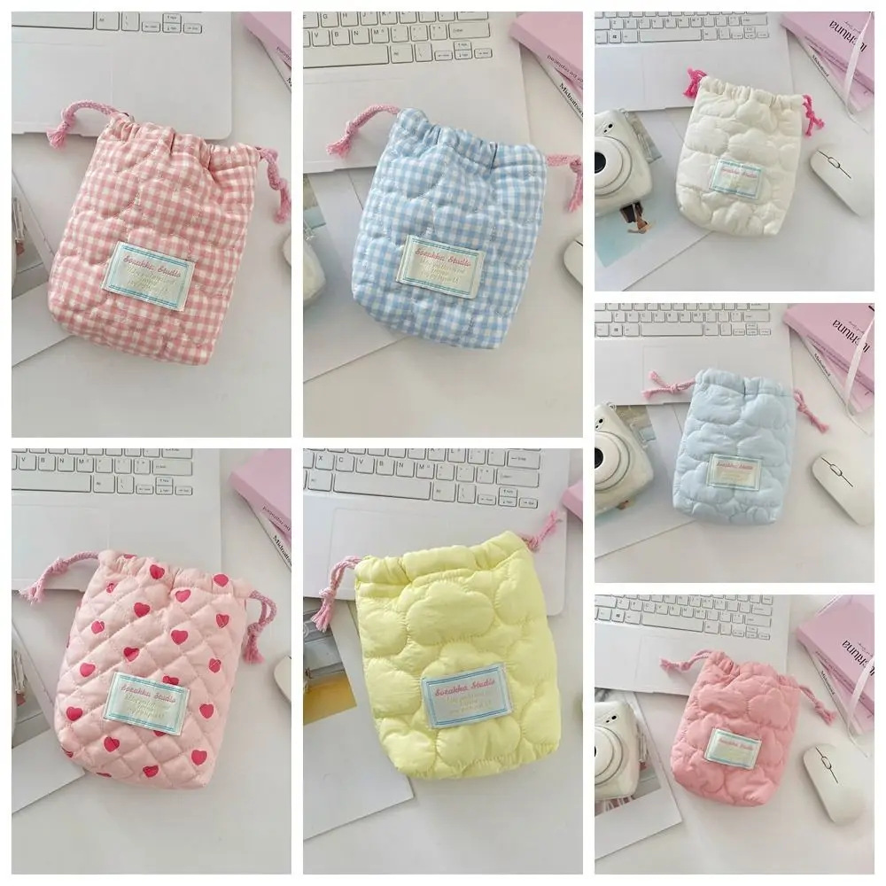 Anti-scratch Drawstring Camera Bag Small Design Handbag Camera Storage Bag Dustproof Anti-fall Small Lipstick Bag Outdoor Travel