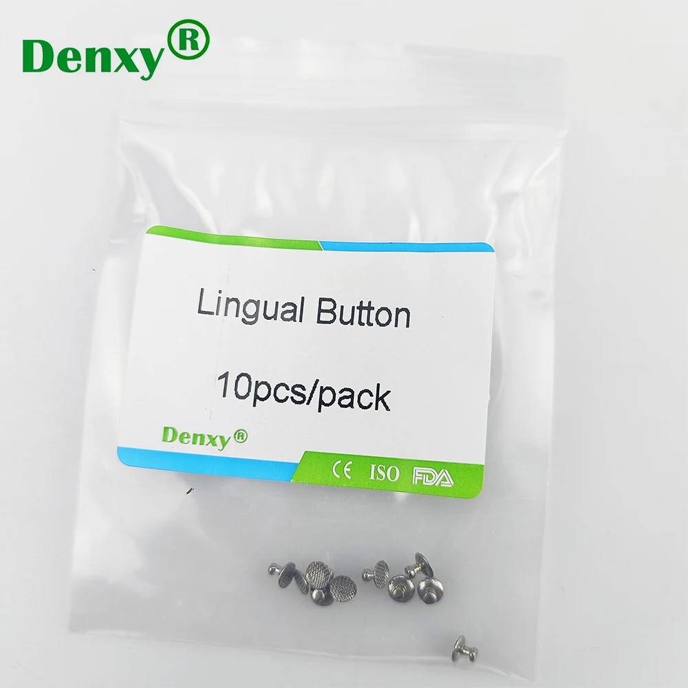 High Quality Denxy Dental Ortho Lingual Button attachments Bondable round base Lingual Attachments Appliances ortho brackets