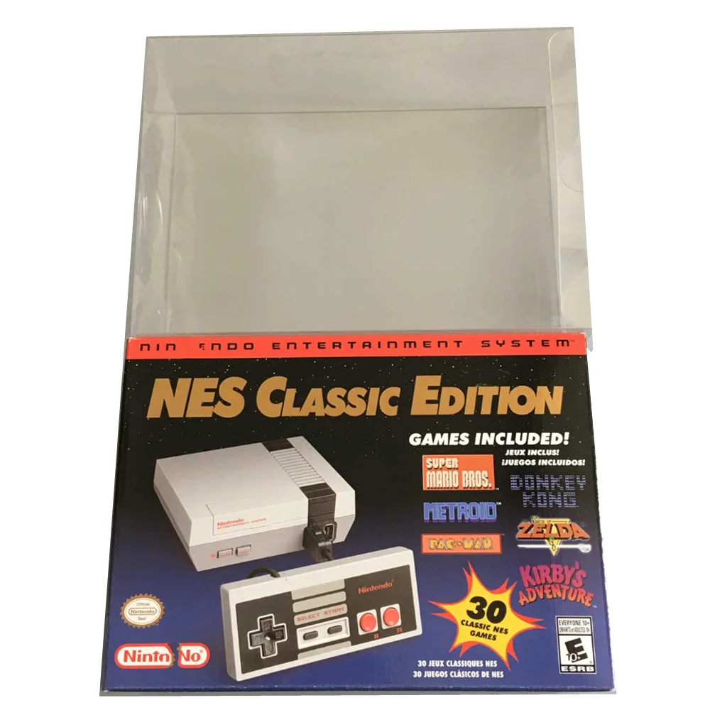 Collection Display Box For NES mini/Nintendo Entertainment System: NES Classic Edition Storage Transparent Boxes Collect Case