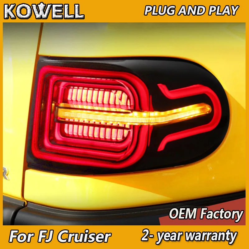 Car Styling for Toyota FJ Cruiser Tail Lights 2007-2020 FJ Cruiser Taillights Rear DRL Fog Brake Turn Signal Reversing