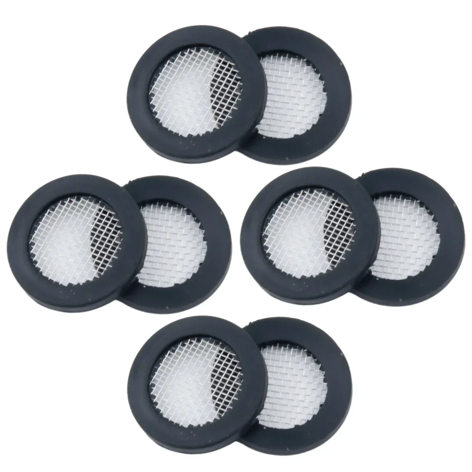 Practical Useful New Rubber Washer 20pcs Filter Net For 1/ 2in Tap Head O Ring Replacement Seal Stainless Steel