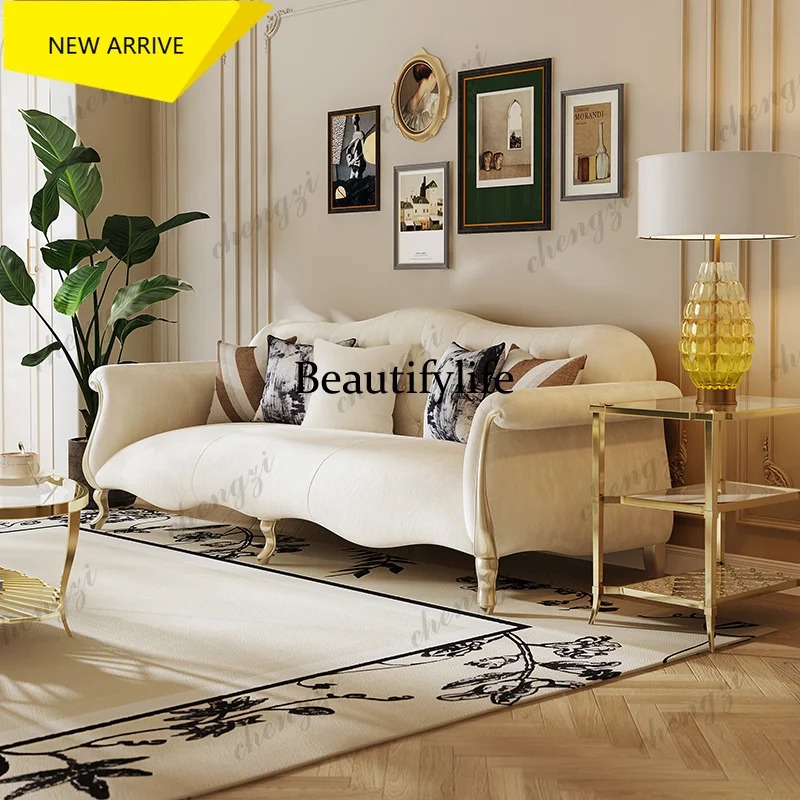 G153 Living Room Sofas Leather Modern Luxury Boneless Living Room Sofas Floor Sectional Divano Soggiorno Furniture Home