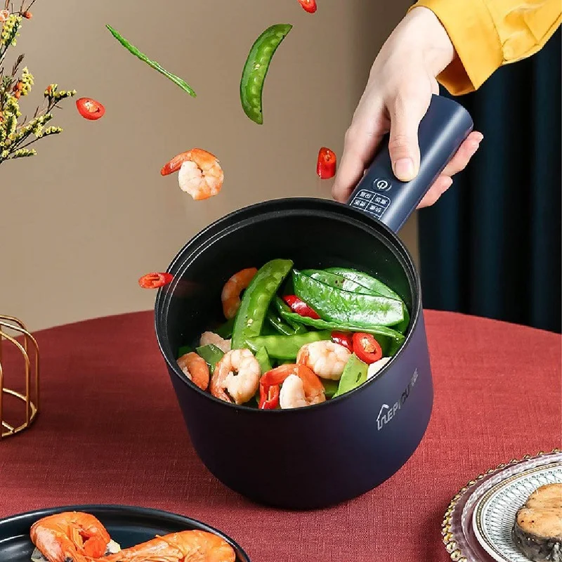 

110V/220V Multifunctional Electric Cook Pot Non-stick Wok Student Electric Hot Pot Noodle Cook Pot One-click Operation 1.8L