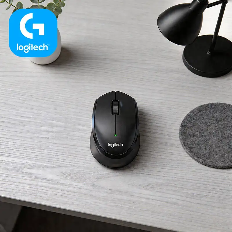 

Logitech M330 Silent Cordless Mouse 2.4GHz USB Nano Receiver 10m Range Reliable Slim for PC Mac Laptop Office Table