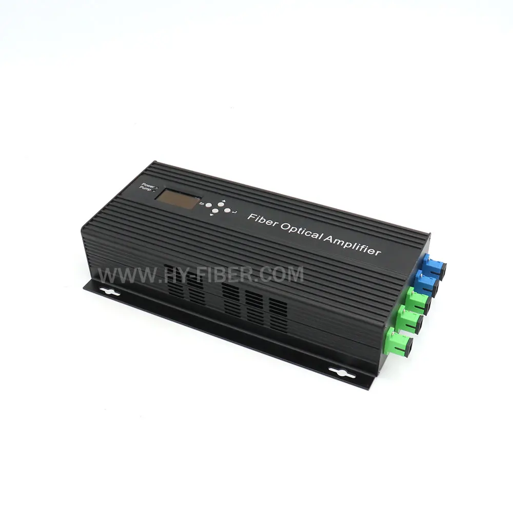 CATV Optical Amplifier with 2 Ports Fiber, Mini WDM EDFA, 1550nm, 23dBm, SC/APC