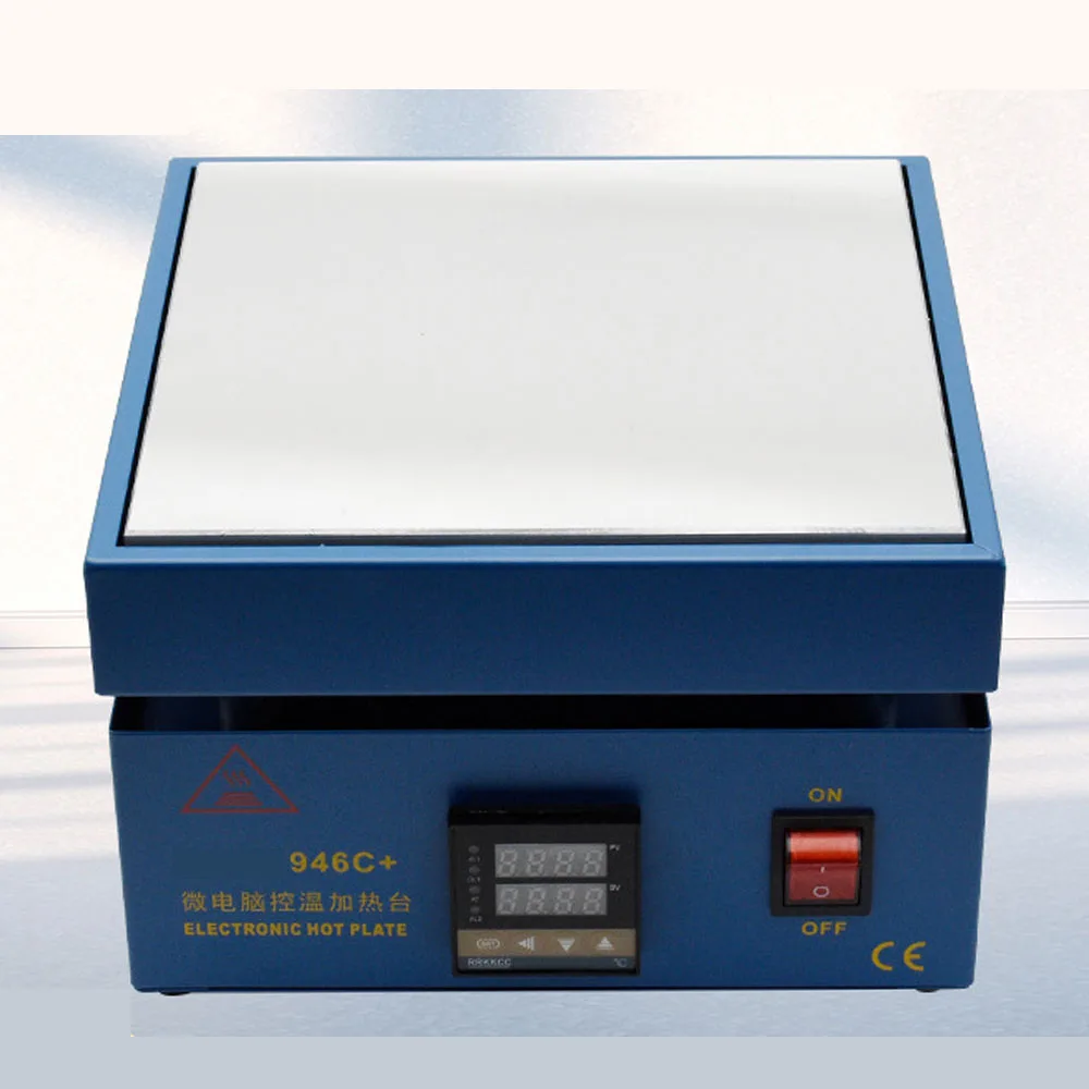 850W 946C+ Electronic Hot Plate Preheat Digital Preheating Station 200x200mm For PCB SMD Heating Led Lamp Desoldering 110V/220V