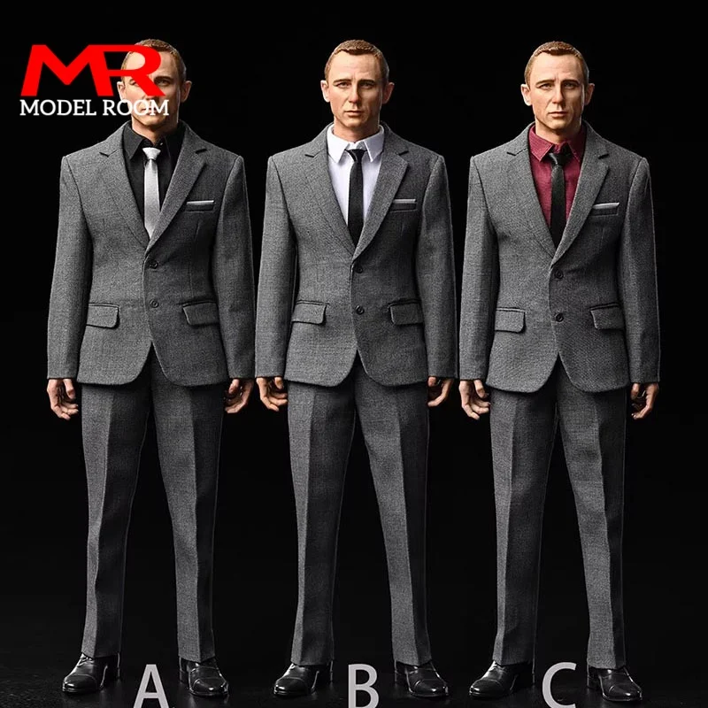 

Игрушечный центр CEN-M020, масштаб 1/6, мужской серый костюм, джентльмен, модель одежды в западном стиле, подходит для 12 дюймов, AT020, фигурка солдата, тело