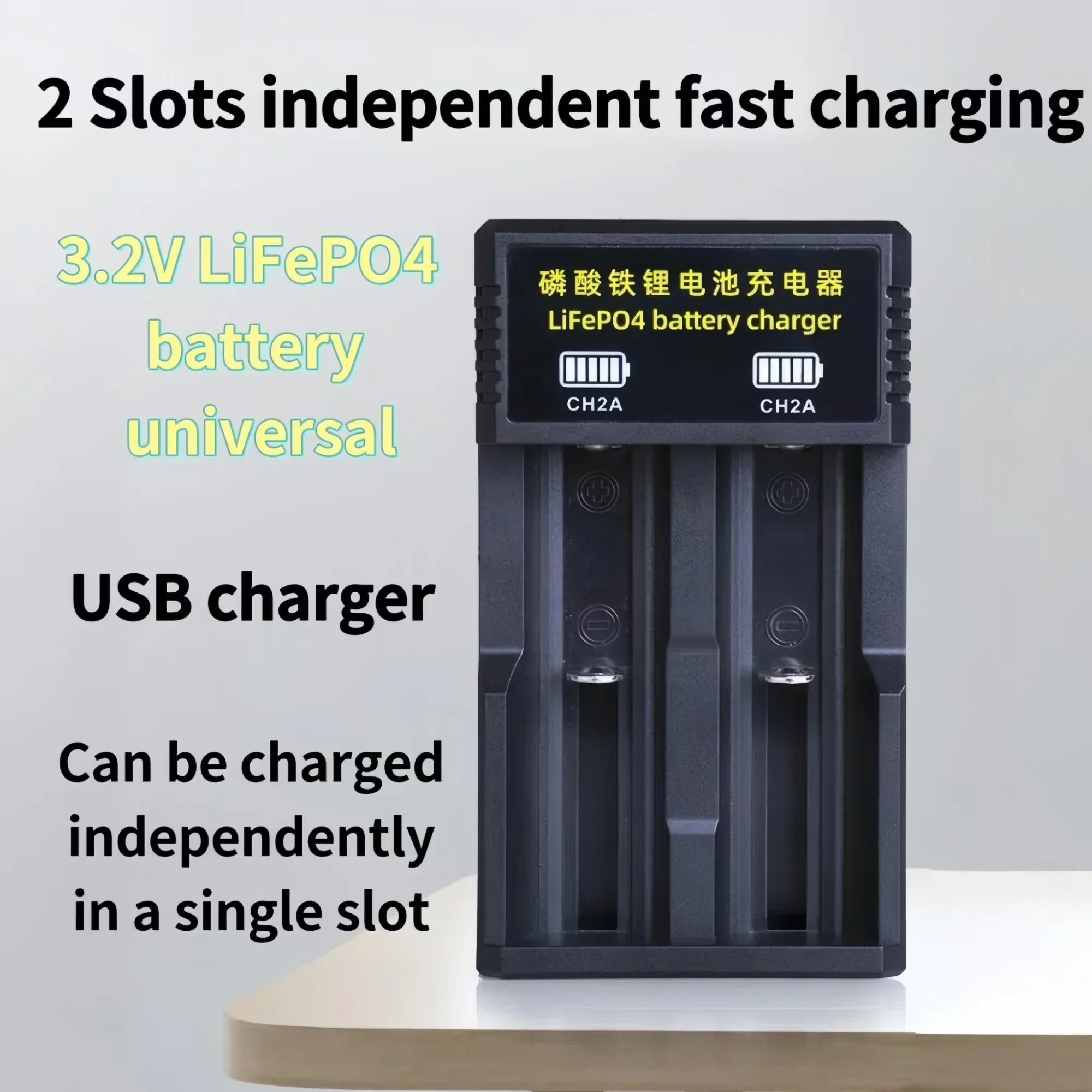 18650 LiFePO4 battery 3.2V1500mAh Lifepo4 Battery Charger for Razor Projector Flashlight  Radio Microphone Speaker Hair clippers