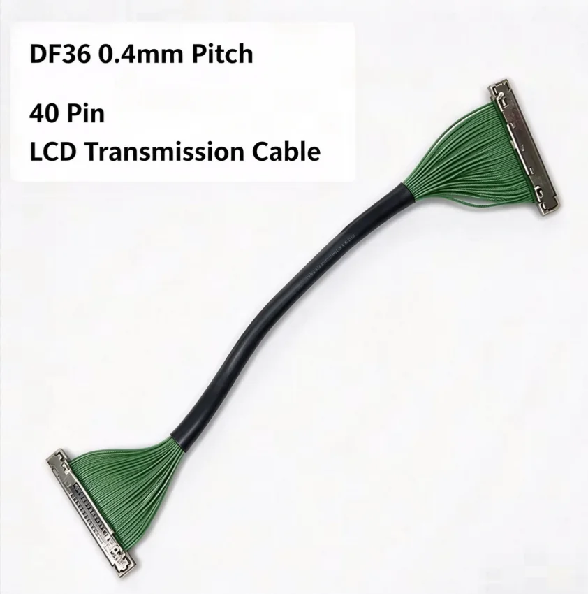 DF36 0.4mm Pitch 40 Pin LCD Transmission Cable, Flat Ribbon Display Cable for Screen Panel Connection