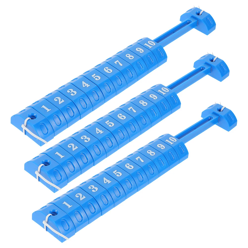 

3pcs Foosball Score Counters Multi-Functional Scorekeeper Bars Compact Durable Plastic Table Football Scoring Markers Portable