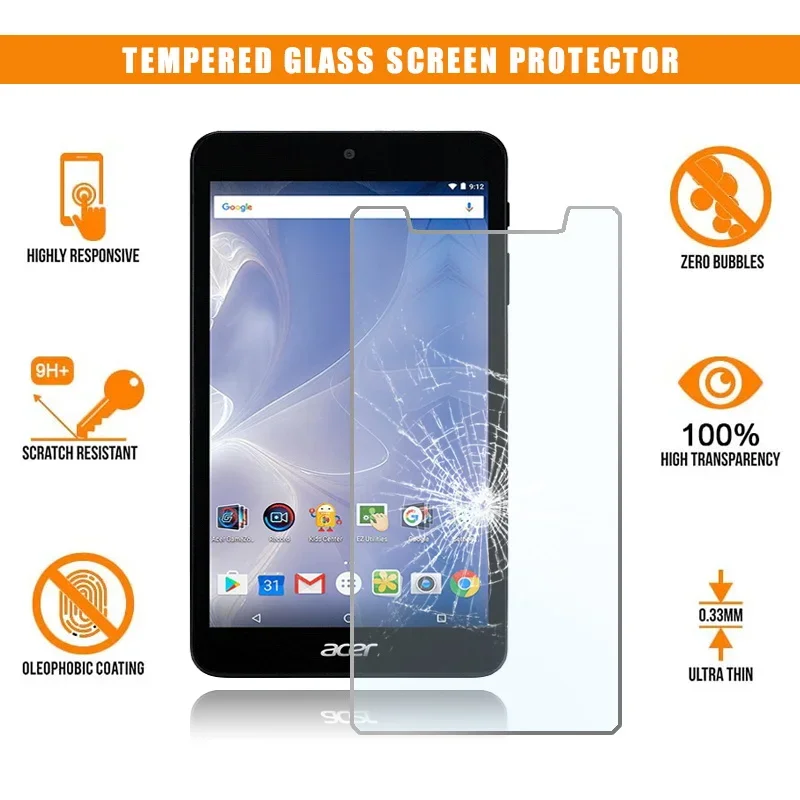 

Tablet Tempered Glass for Acer Iconia One 7 B1-780 Full Screen Coverage Anti-Scratch Explosion-Proof Screen Guard Film 9H