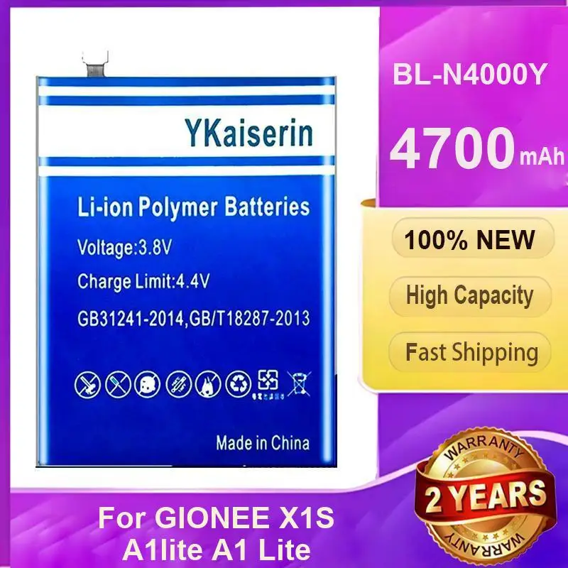 

High-Performance Mobile Phone Battery 4700Mah BL-N4000Y For Gionee X1S A1lite A1 Lite