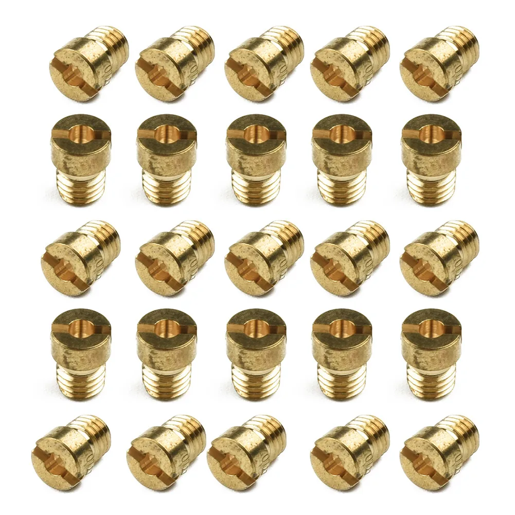 25Pcs Main Jet Nozzles 55-115 M5 For PHBG 21 19.5 19 SHA 13 14 15 16 19 20 SHBC 19 5mm Carburetor Main Jet Set