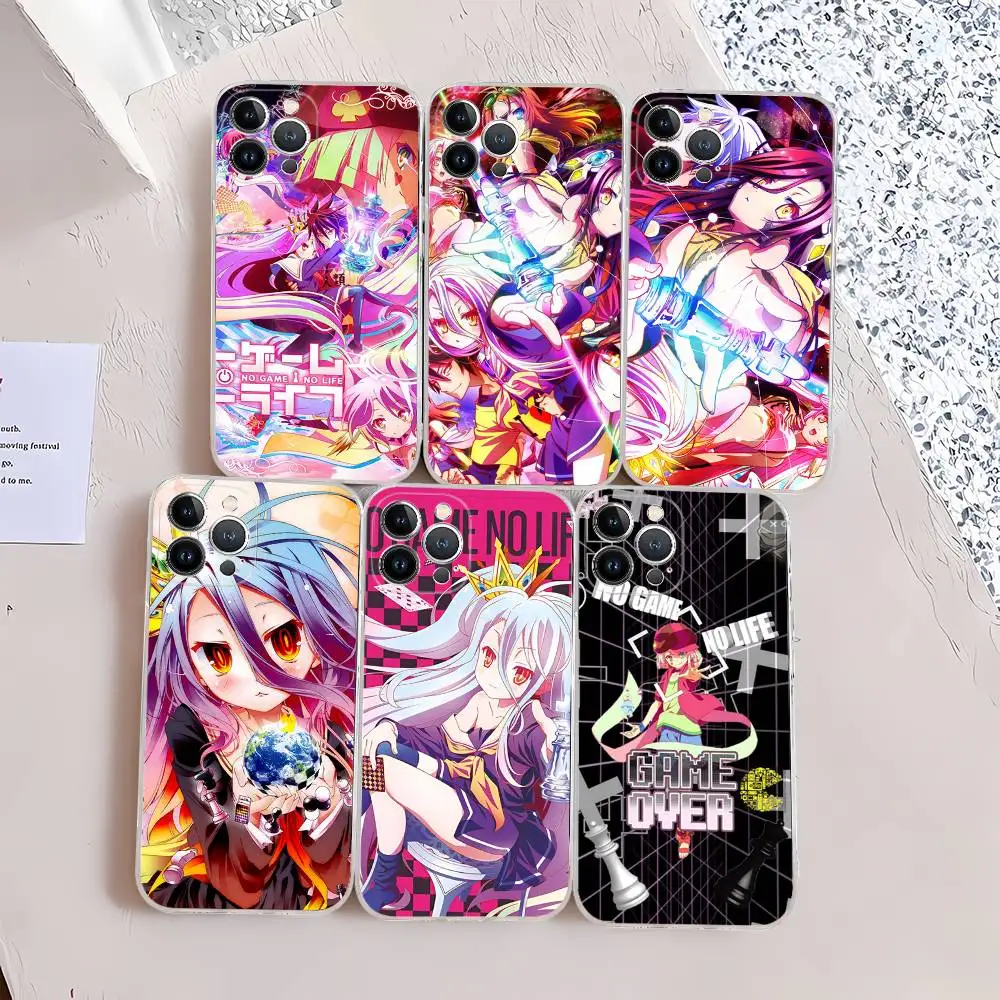 Fantasy Anime N-No G-Game N-No L-Life TPU Silicone Case For IPhone 11 12 13 14 15 16 17 Pro Max Shockproof Clear Back Cover