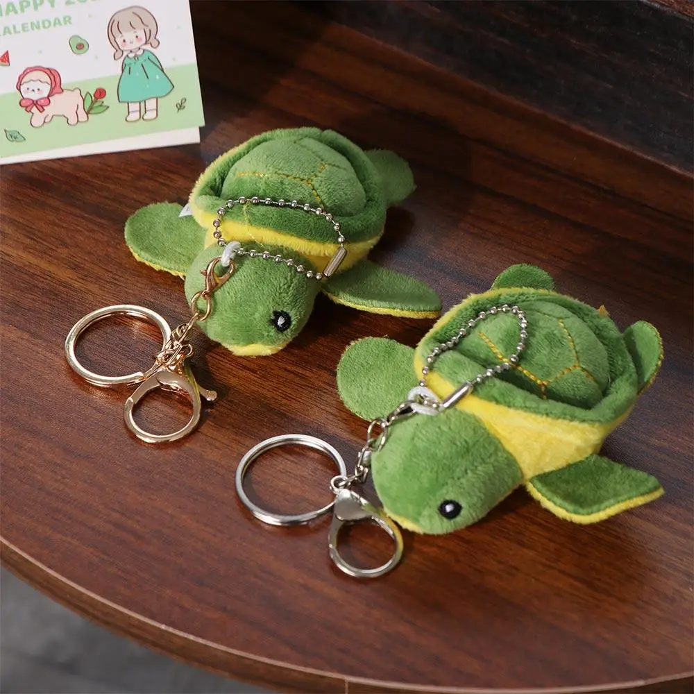 Stuffed Animals PP cotton Turtle Pendant Cartoon Turtle Turtle Keychains Soft Cute Turtle Keyring Accessories