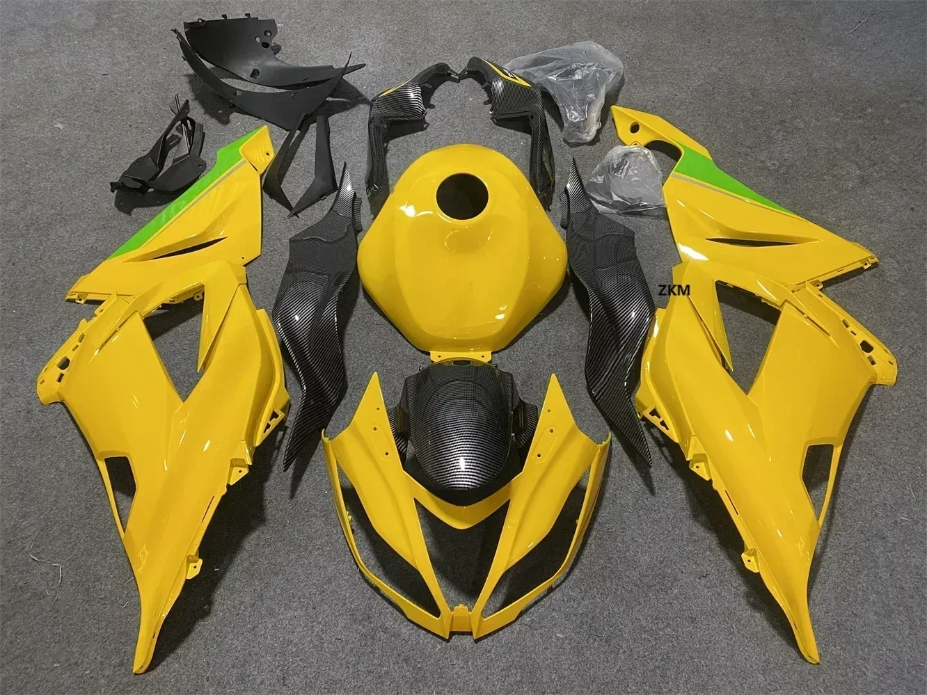 

for Kawasaki Zx6r 2013 - 2018 Bodywork Ninja Zx-6r 13 14 Black Green Abs Fairing Ninja Zx-6r 15 16 17 18 Fairing yellow