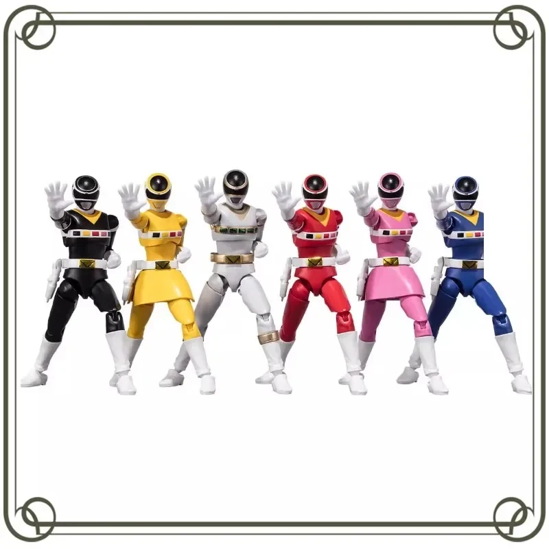 

Denji Sentai Megaranger BANDAI SHODO SUPER Active Joint Anime Action Figures Model Kids Toy