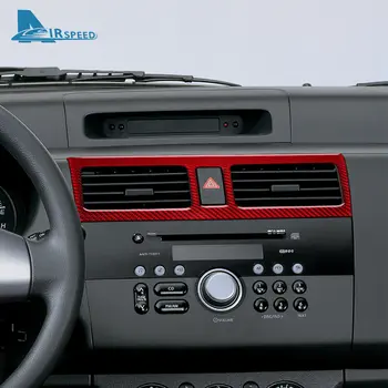 Samolepka z pravého měkkého uhlíkového vlákna pro Suzuki Swift ZC31S 2005 2006 2007 2008 2009 2010 LHD RHD Automobilová konzole Výstup vzduchu CD Obložení 10 nejlepší prodej Samolepky na Suzuki Swift - №9