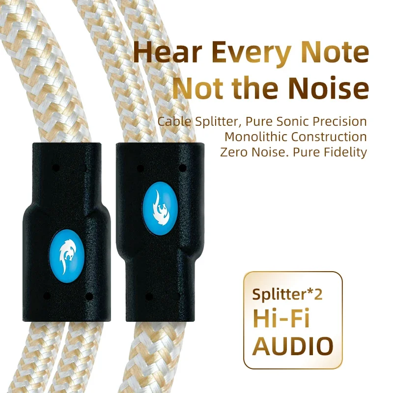 GOLLEY LION Upgrade Dual RCA to XLR Male Cable, 2 XLR to 2 RCA Phono Plug HiFi Stereo Audio Connection Microphone Cable Wire Cor