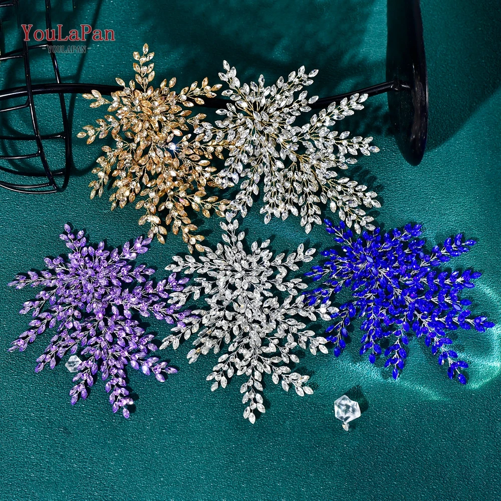 YouLaPan Shiny Rhinestone Bridal Headwear Luxury Wedding Headband Women Hair Accessories Headpiece Party Banquet Headdress HP438 image 6