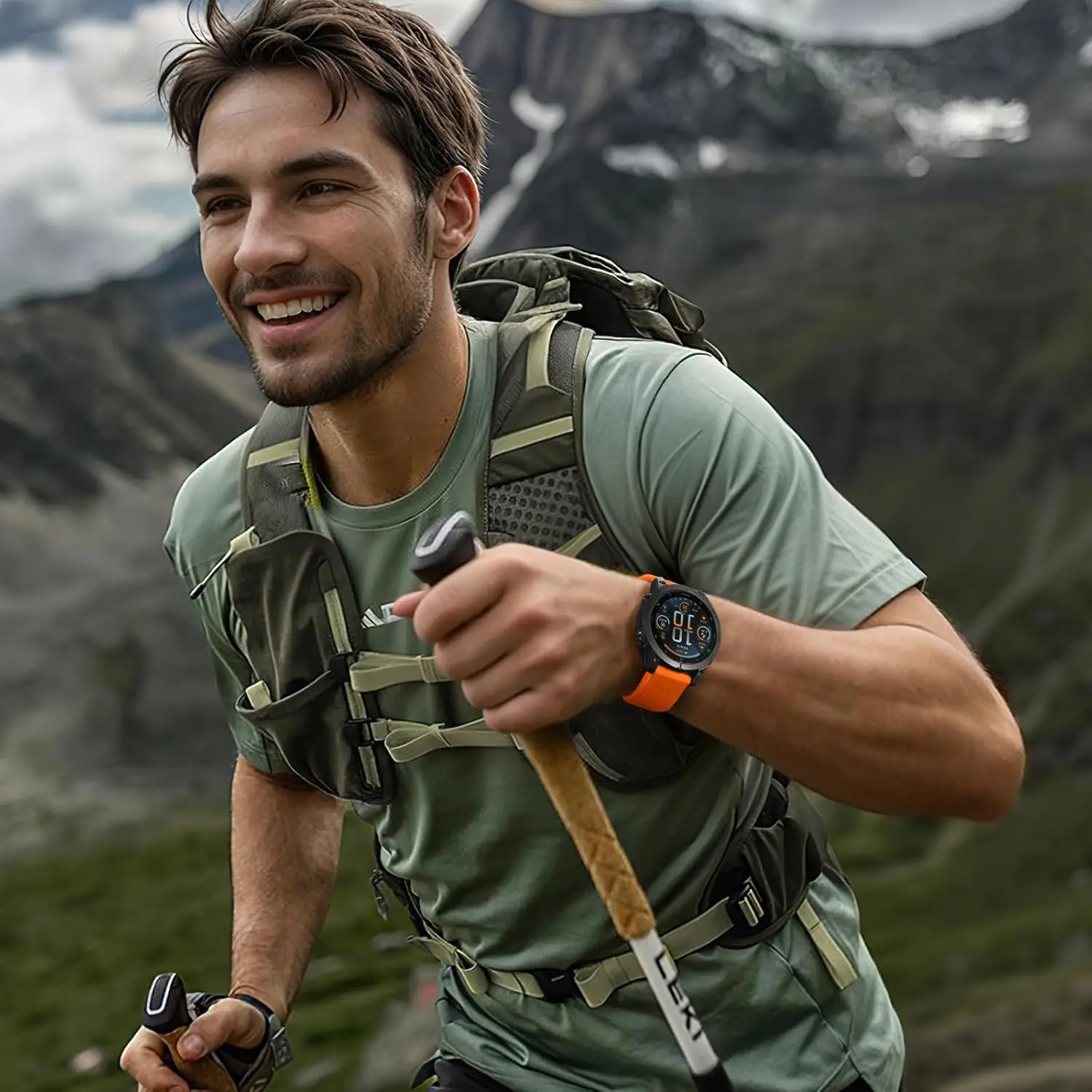 Compatibile con cinturino per orologio in silicone Garmin Fenix 5, 5 Plus, 6, 6 Pro, 7, 7X, 6X, 6XPro, 5X, 5X Plus/Forerunner 955/945/935