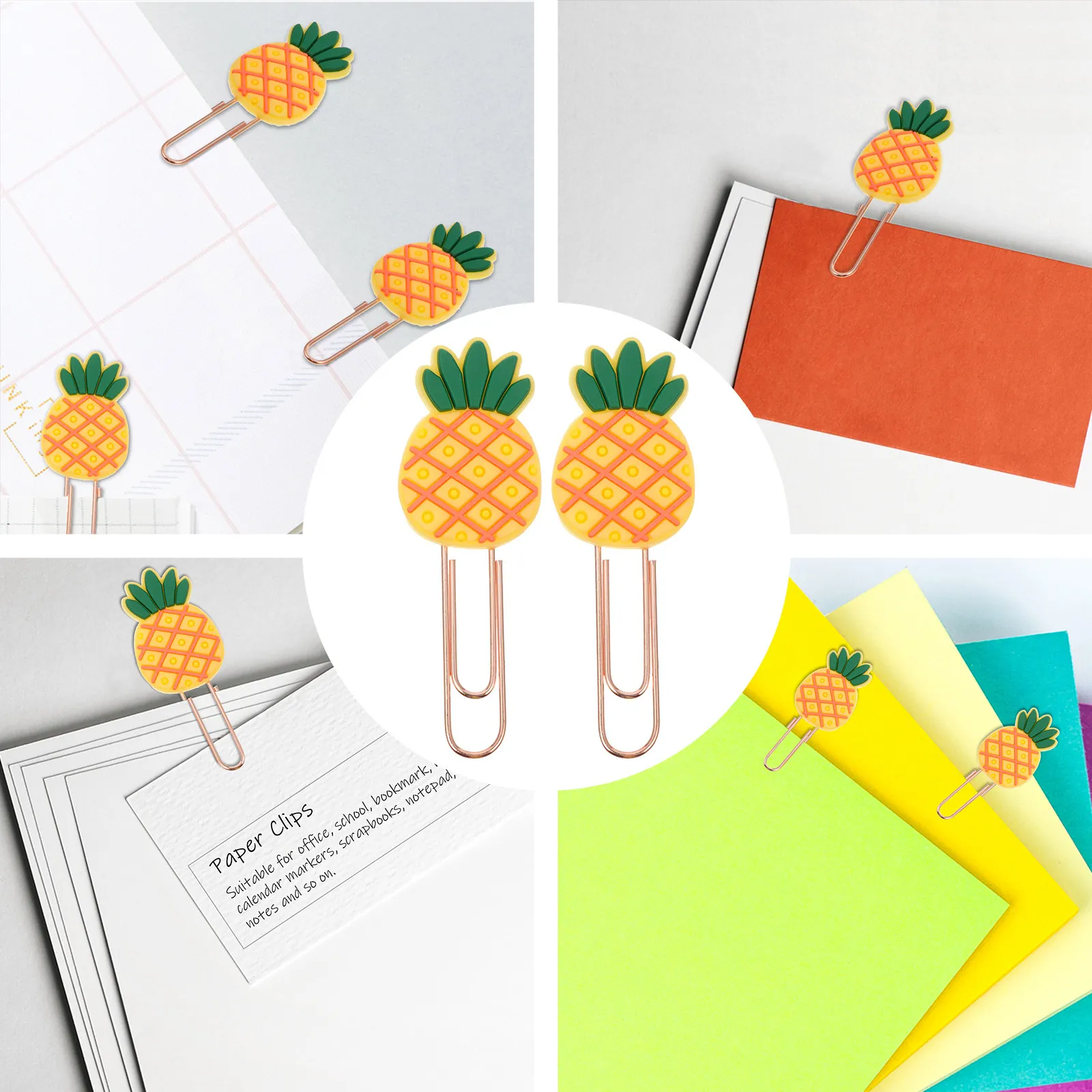 

20 шт. милых силиконовых закладок-авокадо, зажимы для бумаги, маркеры страниц для блокнотов, календарей, скрапбуков, стикеры для заметок, подарок для детей