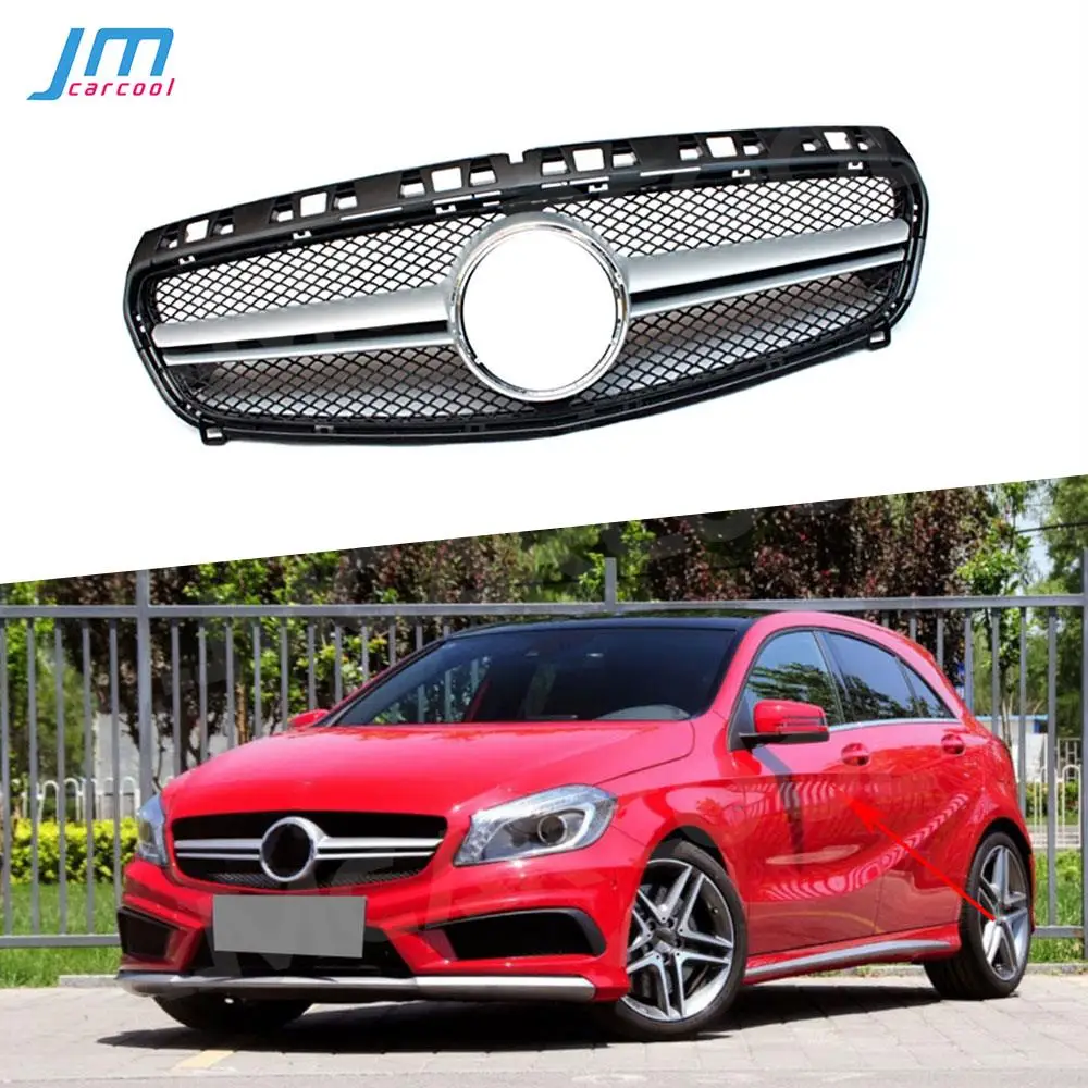 

Front Bumper Grille A Style for Mercedes Benz A class W176 A45 AMG 2013-2018 Car Racing Grills Car Styling