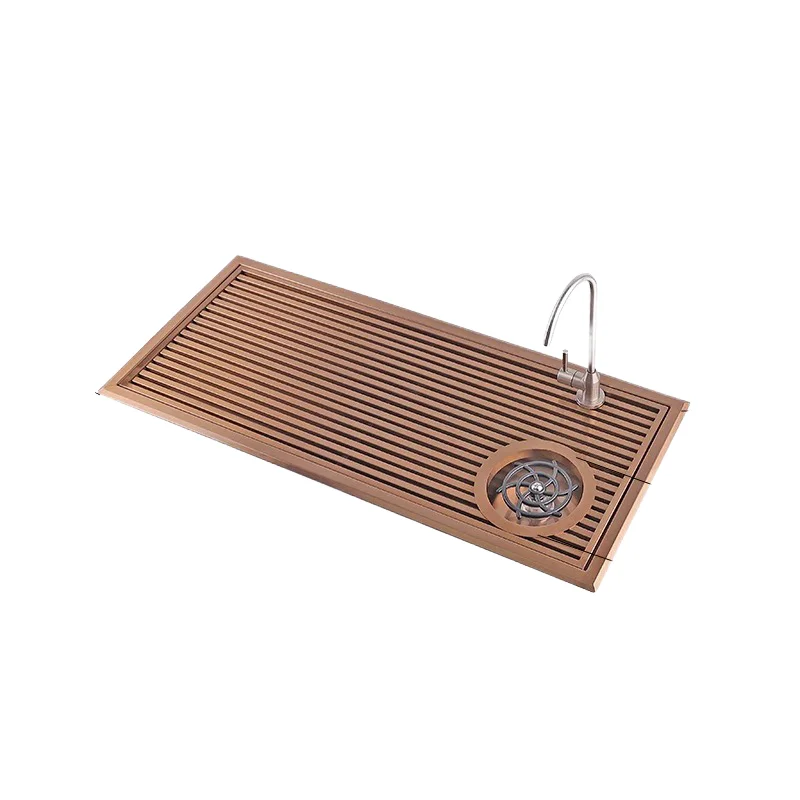 

New Chinese style tea bar equipment complete set of pure tea stainless steel brewing tea tray
