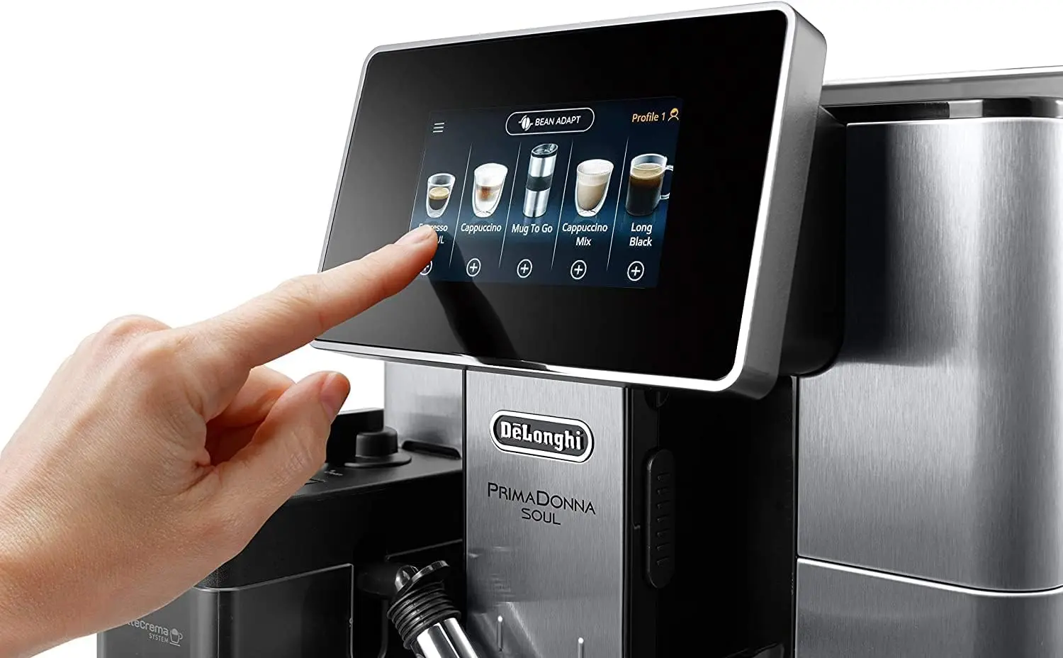 De'Longhi  Fully Automatic Bean to Cup, Espresso an Cappuccino Coffee Maker, ECAM610.75.mb, 2.2 liters, Black and Silver